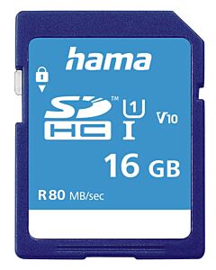 Hama 00124134 memory card 16 GB SDHC UHS-I Class 10 00124134