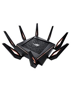 ASUS GT-AX11000 wireless router Gigabit Ethernet Tri-band (2.4 GHz / 5 GHz / 5 GHz) Black 90IG04H0-MU9G00