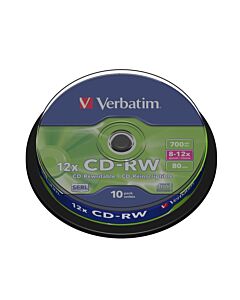 Verbatim CD-RW 12x 700 MB 10 pc(s) 43480
