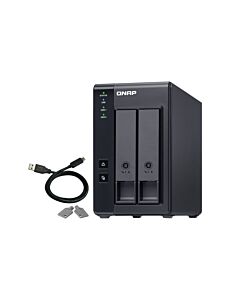 QNAP TR-002 storage drive enclosure HDD/SSD enclosure Black 2.5/3.5" TR-002