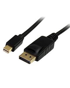StarTech.com 1m (3ft) Mini DisplayPort to DisplayPort 1.2 Cable - 4K x 2K UHD Mini DisplayPort to DisplayPort Adapter Cable - Mini DP to DP Cable for Monitor - mDP to DP Converter Cord MDP2DPMM1M