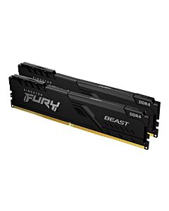 Kingston Technology FURY Beast 16GB 3200MT/s DDR4 CL16 DIMM (Kit of 2) Black KF432C16BBK2/16