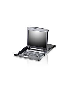 ATEN 8-Port 17" LCD KVM Switch (USB - PS/2 VGA) with USB Peripheral port CL5708M