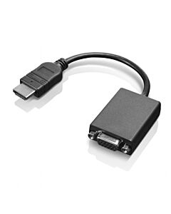 Lenovo HDMI / VGA 0.2 m Black 0B47069