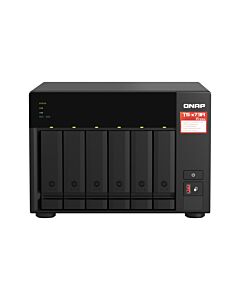 QNAP TS-673A NAS Tower Ryzen Embedded V1500B 8 GB DDR4 0 TB QNAP Turbo System Black TS-673A-8G