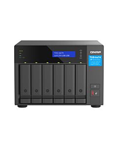 QNAP TVS-H674 NAS Tower Intel® Core™ i5 i5-12400 32 GB DDR4 0 TB QuTS hero Black TVS-H674-I5-32G