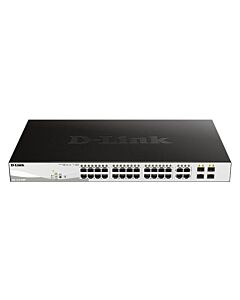D-Link 28-Port Gigabit PoE Smart Managed Switch including 4 Combo Ports DGS-1210-28P