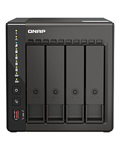 QNAP TS-453E NAS Tower Intel® Celeron® J6412 8 GB 0 TB QNAP QTS Black TS-453E-8G