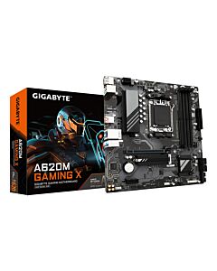 GIGABYTE A620M GAMING X Motherboard - Supports AMD Ryzen 8000 CPUs, 8+2+1 Phases Digital VRM, up to 8000MHz DDR5 (OC), 1xPCIe 4.0 M.2, GbE LAN, USB 3.2 Gen 2 A620M GAMING X