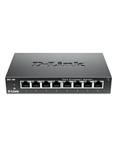 D-Link 8-Port Fast Ethernet Unmanaged Desktop Switch DES-108/B