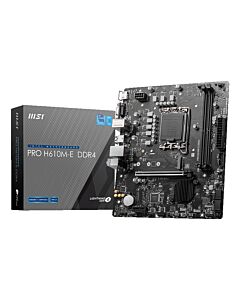 MSI PRO H610M-E DDR4 motherboard Intel H610 LGA 1700 micro ATX PRO H610M-E DDR4