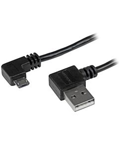 StarTech.com Micro-USB Cable with Right-Angled Connectors - M/M - 1m (3ft) USB2AUB2RA1M