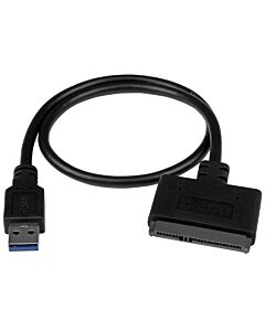 StarTech.com USB 3.1 to 2.5" SATA Hard Drive Adapter - USB 3.1 Gen 2 10Gbps with UASP External HDD/SSD Storage Converter USB312SAT3CB