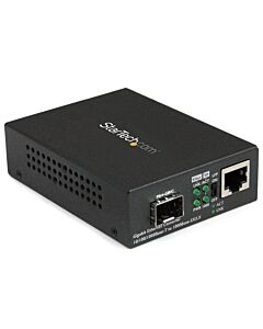 StarTech.com Gigabit Ethernet Fiber Media Converter with Open SFP Slot MCM1110SFP