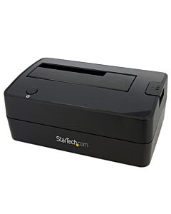 StarTech.com Single Bay USB 3.0 to SATA Hard Drive Docking Station, USB 3.0 (5 Gbps) Hard Drive Dock, External 2.5/3.5" SATA I/II/III HDD/SSD Docking Station, Top-Loading Hard Drive Bay SATDOCKU3S