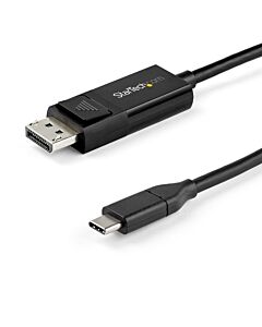 StarTech.com 6ft (2m) USB C to DisplayPort 1.4 Cable 8K 60Hz/4K - Bidirectional DP to USB-C or USB-C to DP Reversible Video Adapter Cable -HBR3/HDR/DSC - USB Type C/TB3 Monitor Cable (CDP2DP142MBD) CDP2DP142MBD