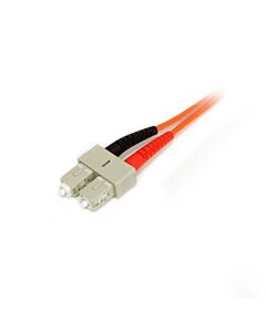 StarTech.com 2m Fiber Optic Cable - Multie Duplex 50/125 - LSZH Fiber Jumper Cord - LC/SC 50FIBLCSC2