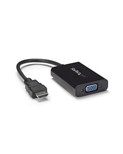 StarTech.com HDMI to VGA Video Adapter Converter with Audio for Desktop PC / Laptop / Ultrabook - 1920x1080 HD2VGAA2