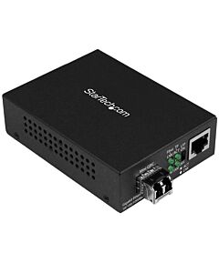 StarTech.com Gigabit Ethernet Fiber Media Converter - Compact - 850nm MM LC - 550m MCM1110MMLC