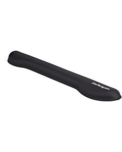 StarTech.com Foam Keyboard Wrist Rest for Ergonomic Typing Support - Padded Non-Slip Keyboard Cushion - Laptop or Desktop Computer Keyboard Wrist, Hand & Arm Rest - Soft Black Nylon Rest Pad WRSTRST