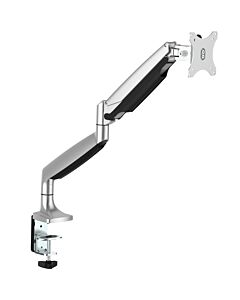StarTech.com Desk Mount Monitor Arm - Heavy Duty Ergonomic VESA Monitor Arm - Single 9kg Display - Full Motion, Height Adjustable, Articulating - Aluminum - C-Clamp/Gmet - Silver ARMPIVOTHD