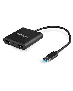 StarTech.com USB 3.0 to Dual HDMI Adapter, USB to 2x HDMI Monitor Converter for Windows (no support for macOS/CheOS/Linux) - TAA USB32HD2