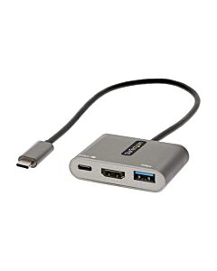StarTech.com USB C Multiport Adapter, USB-C to HDMI 4K Video, 100W PD Pass-Through, USB 3.0 Hub 5Gbps (1xType-C/1xA), USB-C Mini Dock, USB-C Travel Dock, Portable Laptop Docking Station CDP2HDUACP2