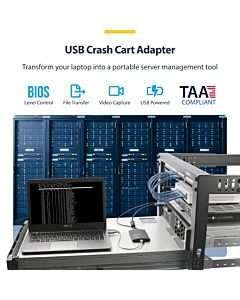 StarTech.com USB Crash Cart Adapter with File Transfer & Video Capture NOTECONS02