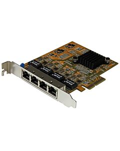 StarTech.com 4-Port PCIe Gigabit Network Adapter Card ST1000SPEX43