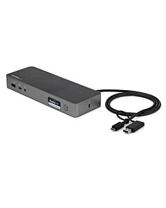 StarTech.com Universal Laptop Docking Station, Hybrid USB-C & USB-A Dock, Dual 4K DP & HDMI, 60W PD, Mac / Windows / Che OS, 4x USB 5Gbps Hub, GbE DK30C2DPPDUE