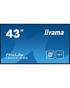 iiyama PROLITE LE4341S-B2 Digital signage flat panel 108 cm (42.5") LCD 350 cd/m² Full HD Black 18/7 LE4341S-B2