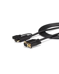 StarTech.com 6 ft HDMI to VGA Active Converter Cable - HDMI to VGA Adapter - 1920x1200 or 1080p HD2VGAMM6