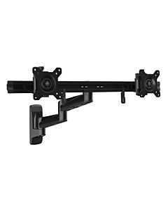 StarTech.com Wall Mount Dual Monitor Arm – Articulating Ergonomic VESA Wall Mount for 2x 24" Displays – Synchronized Adjustable Crossbar – Tilt/Swivel/Rotate- Double Screen Mount Bracket ARMDUALWALL