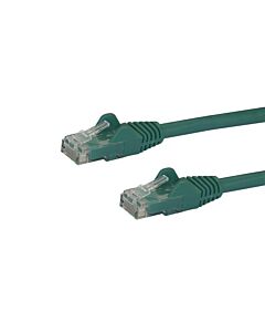 StarTech.com 1m CAT6 Ethernet Cable - Green CAT 6 Gigabit Ethernet Wire -250MHz 100W PoE RJ45 UTP Network/Patch Cord Snagless w/Strain Relief Individually Tested N6PATC1MGN