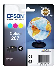 Epson Globe Singlepack Colour 267 ink cartridge C13T26704010