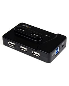 StarTech.com 6 Port USB 3.0 / USB 2.0 Combo Hub with 2A Charging Port – 2x USB 3.0 & 4x USB 2.0 ST7320USBC