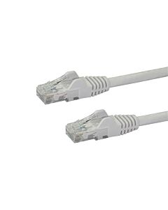 StarTech.com 50cm CAT6 Ethernet Cable - White CAT 6 Gigabit Ethernet Wire -250MHz 100W PoE RJ45 UTP Network/Patch Cord Snagless w/Strain Relief Individually Tested N6PATC50CMWH
