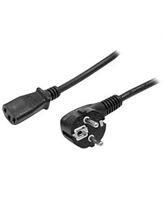 StarTech.com 2m (6ft) Computer Power Cord, 18AWG, EU Schuko to C13 Power Cord, 250V 10A, Black Replacement AC Cord, TV/Monitor Power Cable, Schuko CEE 7/7 to IEC 60320 C13 Power Cord - PC Power Supply Cable PXT101EUR