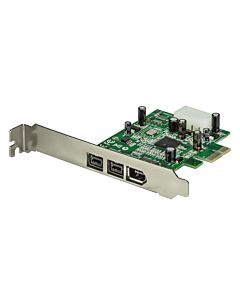 StarTech.com 3 Port 2b 1a 1394 PCI Express FireWire Card Adapter PEX1394B3