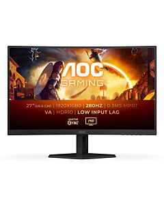 AOC G4 C27G4ZXE computer monitor 68.6 cm (27") 1920 x 1080 pixels Full HD LED Black, Grey C27G4ZXE