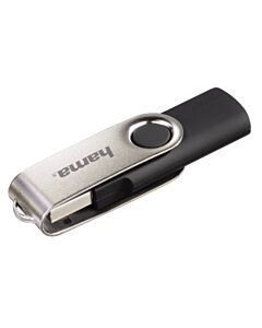 Hama Rotate 128GB USB 2.0 USB flash drive USB Type-A Black, Silver 00108071