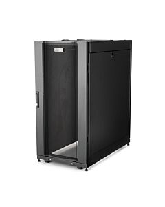 StarTech.com 4-Post 25U Server Rack Cabinet, Lockable 19" Data Rack Cabinet for Computer / AV / IT Equipment, Office / Home Network Rack with Casters & Adjustable Mounting Rails RK2537BKM