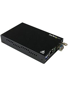 StarTech.com Gigabit Ethernet Copper-to-Fiber Media Converter - SM LC - 10 km ET91000SM10