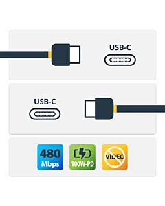 StarTech.com USB-C to USB-C Cable w/ 5A PD - M/M - White - 2 m (6 ft.) - USB 2.0 - USB-IF USB2C5C2MW