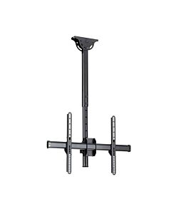 StarTech.com TV Ceiling Mount - Full-Motion Universal Hanging Single Screen Mount with Adjustable Telescopic Short Pole - Tilt / Swivel - VESA Bracket for 32”-75" Displays FPCEILPTBSP