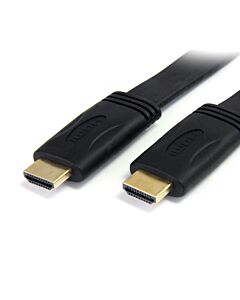 StarTech.com 1,8m Flat High Speed HDMI Cable with Ethernet - Ultra HD 4k x 2k HDMI Cable - HDMI to HDMI M/M~6 ft Flat High Speed HDMI Cable with Ethernet - Ultra HD 4k x 2k HDMI Cable - HDMI to HDMI M/M HDMIMM6FL