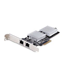 StarTech.com 2-Port 10GbE PCIe Network Adapter Card, Network Card for PCs/Servers, Six-Speed PCIe Ethernet Card with Jumbo Frame Support, NIC/LAN Interface Card, 10GBASE-T and NBASE-T ST10GSPEXNDP2