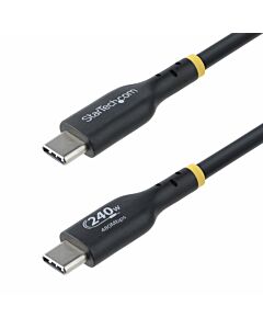 StarTech.com 4m USB-C Charging Cable, USB-IF  USB C Cable, 240W PD EPR, USB 2.0 Type-C Laptop Charger Cord, USB-C Data Transfer Cable, TPE Jacket, M/M USB2EPR4M