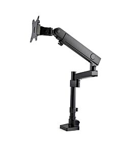 StarTech.com Desk Mount Monitor Arm with 2x USB 3.0 Ports, Full Motion Single Monitor Mount, up to 34" (17.6lb/8kg) VESA Display, Clamp/Gmet Mount, Mechanical Spring ARMPIVOT2USB3