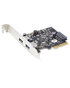 StarTech.com 2-Port USB PCIe Card with 10Gbps/port - USB 3.1/3.2 Gen 2 Type-A PCI Express 3.0 x2 Host Controller Expansion Card - Add-On Adapter Card - Full/Low Profile - Windows & Linux PEXUSB312A3